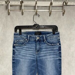 Buckle Black Jeans Women 28X32 Blue Stone Wash Denim Fit No. 53 Skinny Whiskered